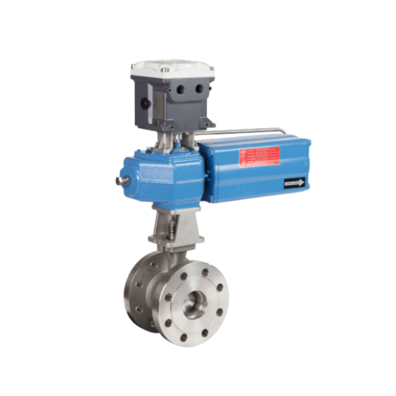 Neles V-port segment valve for control applications, R-series